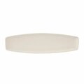 Tuxton China Vitrified China Rectangular Plate Pearl White - 14 x 4 x 0.75 in. - 1 Dozen AMU-551